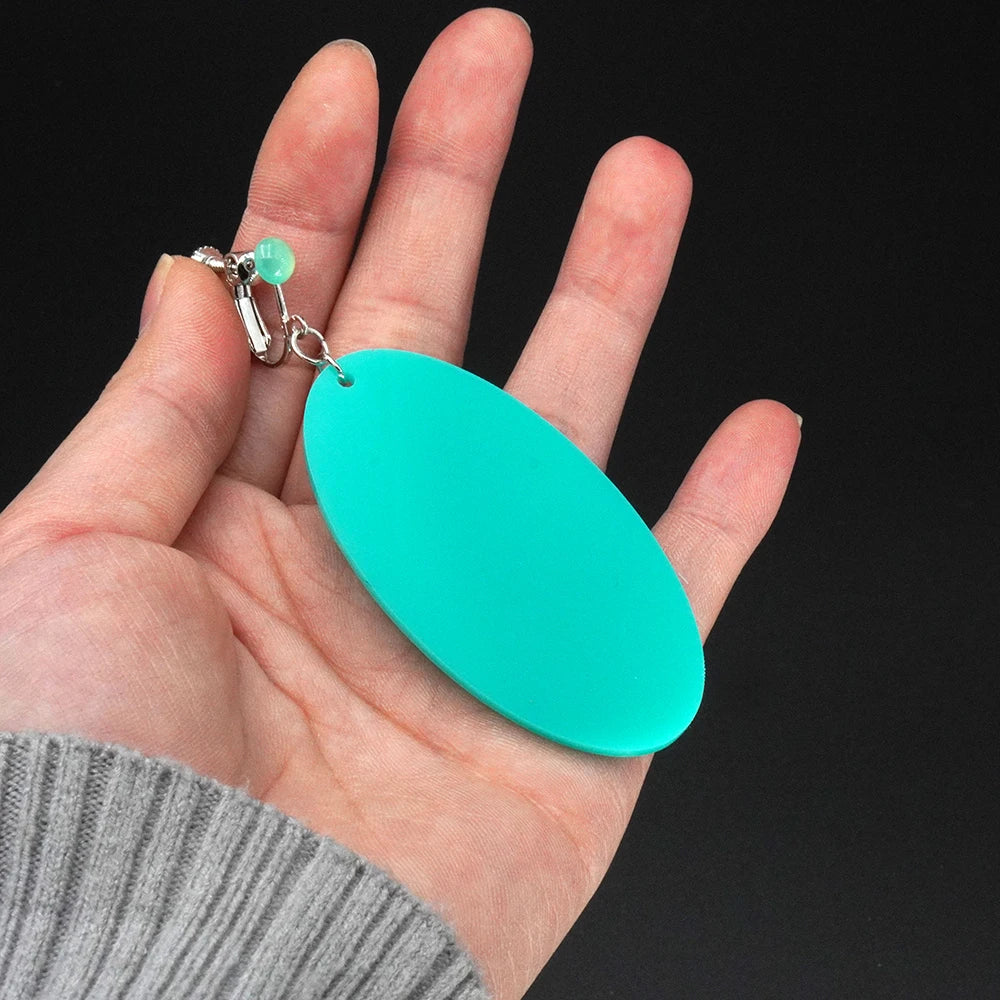 "Elegant Green Cosplay Earrings & Necklace – Anime-Inspired Jewelry"