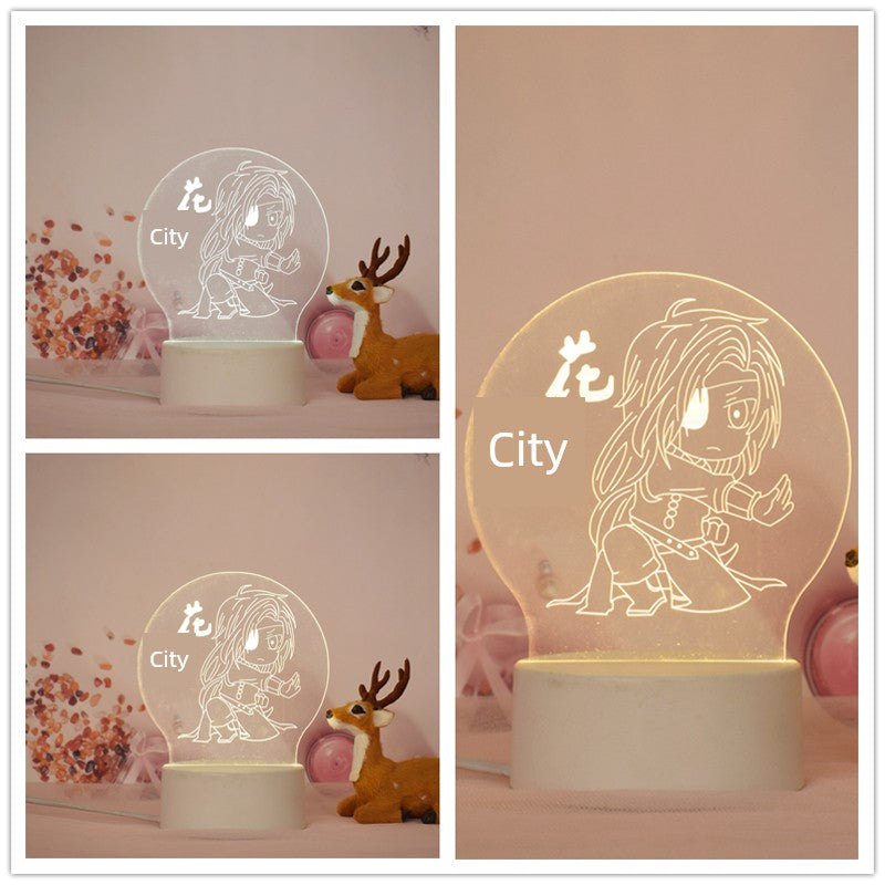“Huacheng & Xie Lian Anime Standee – LED Night Lamp”