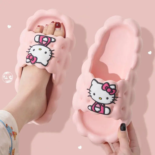 "Kawaii Plush Indoor Slippers β Soft, Cozy & Anti-Slip House Flats!"