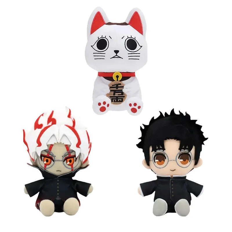 "9.5-Inch Chibi-Style White Cat Plush β Soft & Cuddly Gift!"