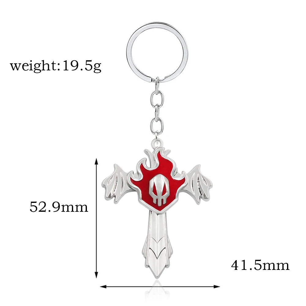 Anime-Inspired Sword Keychain – Miniature Metal Katana Pendant Keyring