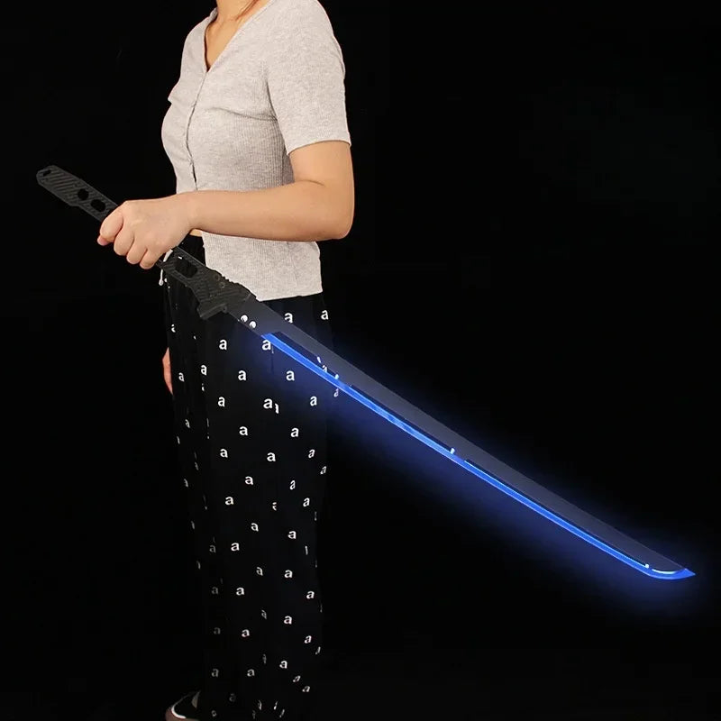 ๐ก Cyberpunk LED Katana โ Glowing Acrylic Samurai Sword for Cosplay & Display โก