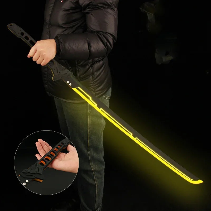 ๐ก Cyberpunk LED Katana โ Glowing Acrylic Samurai Sword for Cosplay & Display โก