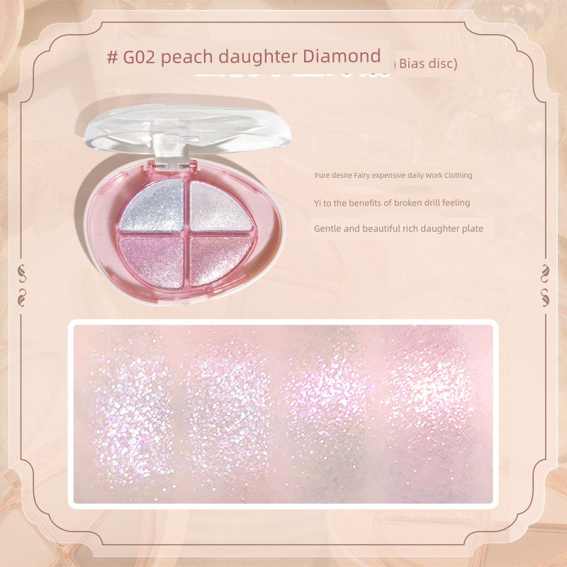 GoGo Tales 4-Color Eyeshadow Palette – Shimmer & Matte Daily Wear