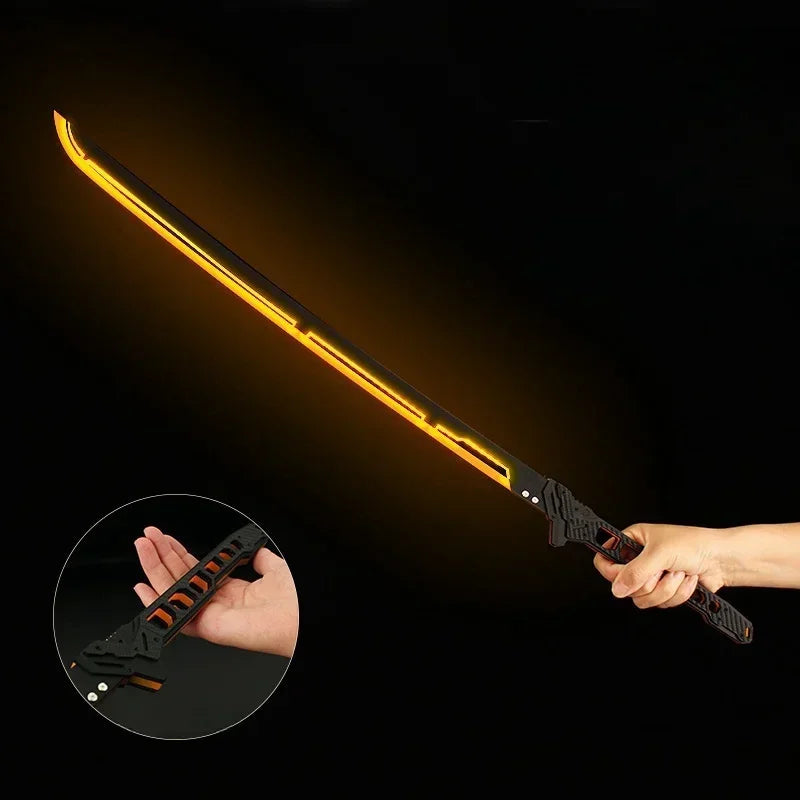 ๐ก Cyberpunk LED Katana โ Glowing Acrylic Samurai Sword for Cosplay & Display โก