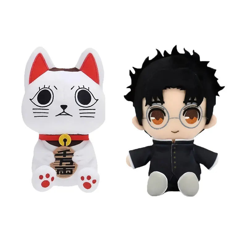 "9.5-Inch Chibi-Style White Cat Plush β Soft & Cuddly Gift!"