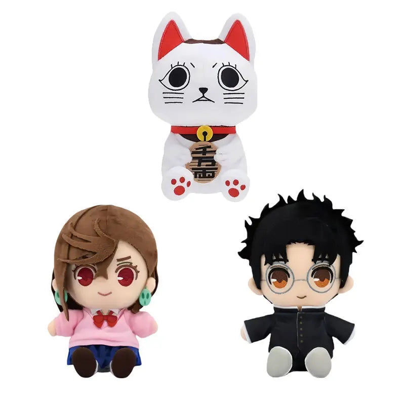 "9.5-Inch Chibi-Style White Cat Plush β Soft & Cuddly Gift!"