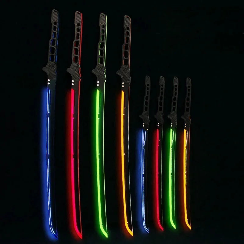 ๐ก Cyberpunk LED Katana โ Glowing Acrylic Samurai Sword for Cosplay & Display โก
