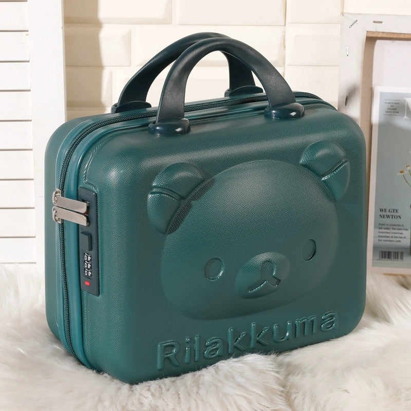 Kawaii Travel Makeup Bag – 16-Inch Cartoon Cosmetic Luggage