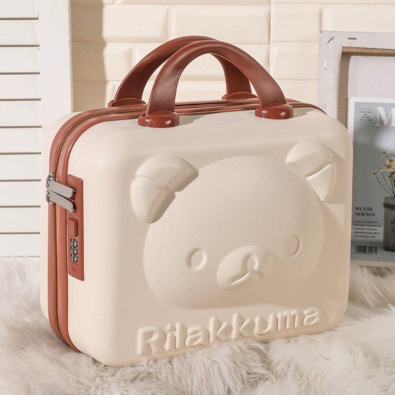 Kawaii Travel Makeup Bag – 16-Inch Cartoon Cosmetic Luggage