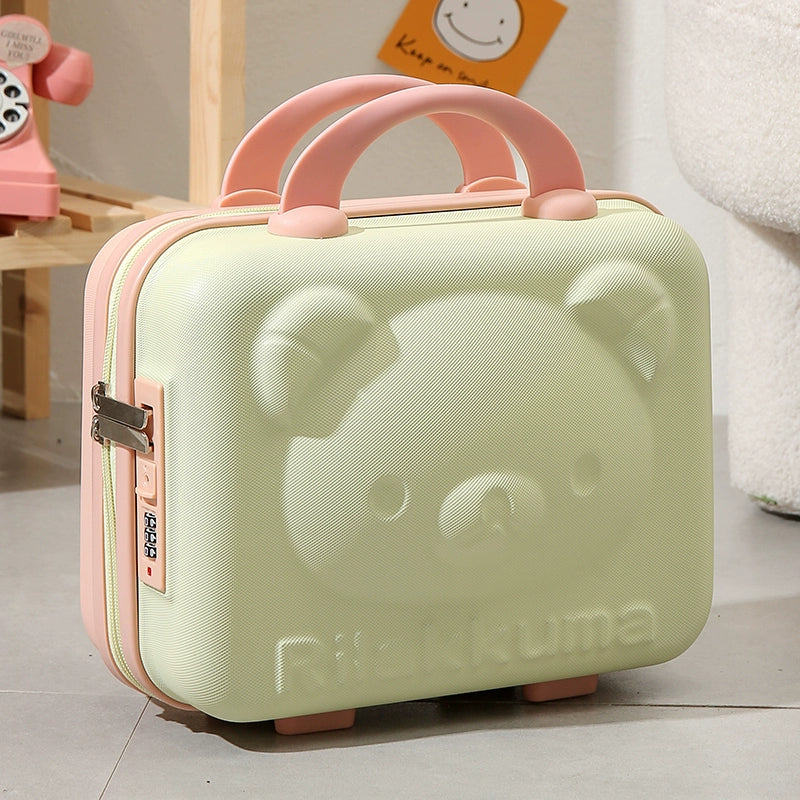 Kawaii Travel Makeup Bag – 16-Inch Cartoon Cosmetic Luggage