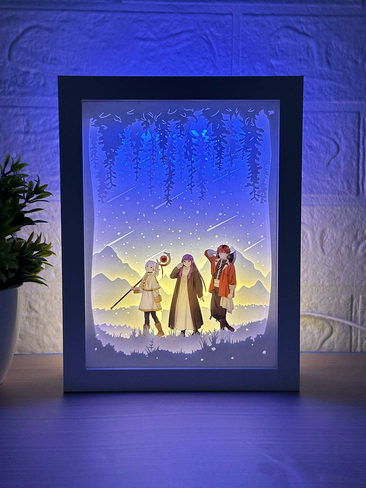 LED Paper-Cut Shadow Box – Unique Anime & Celebration Gift