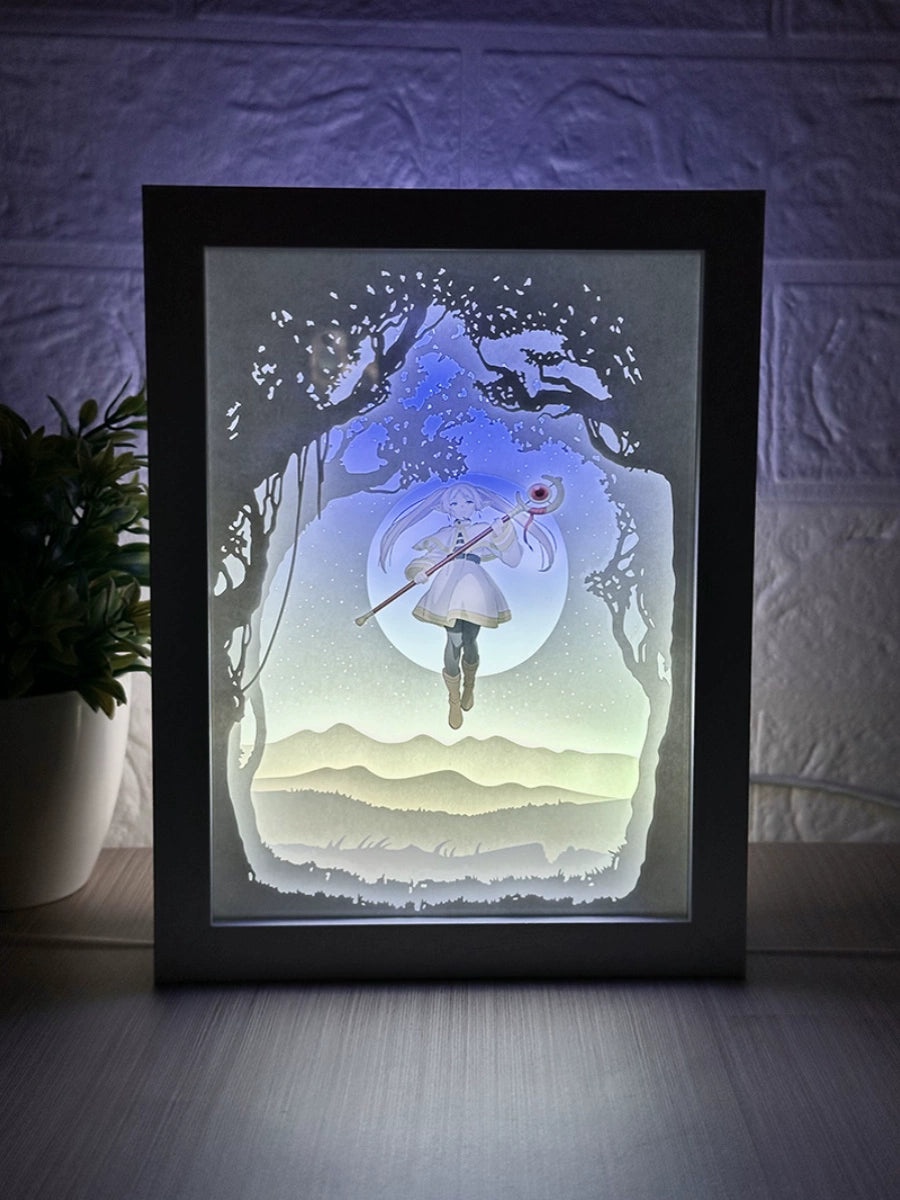 LED Paper-Cut Shadow Box – Unique Anime & Celebration Gift