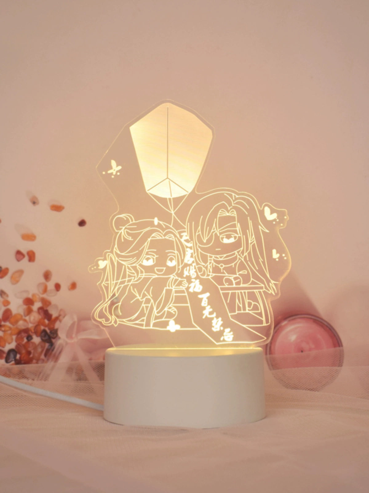 “Huacheng & Xie Lian Anime Standee – LED Night Lamp”