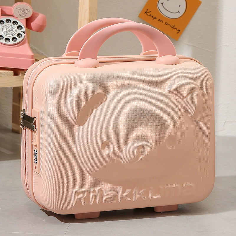 Kawaii Travel Makeup Bag – 16-Inch Cartoon Cosmetic Luggage