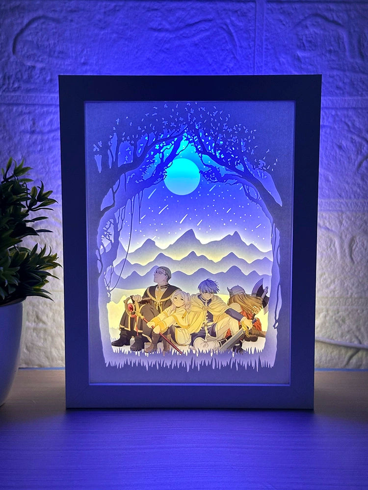 LED Paper-Cut Shadow Box – Unique Anime & Celebration Gift