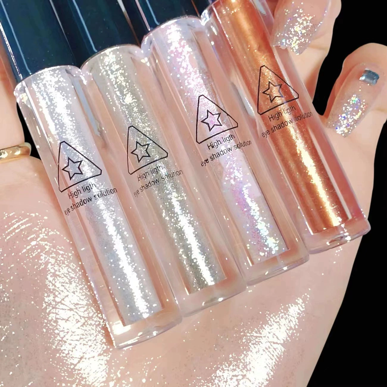 🌙✨ Galaxy Tears Liquid Eyeshadow – Ultra-Shimmer, Waterproof & Long-Lasting