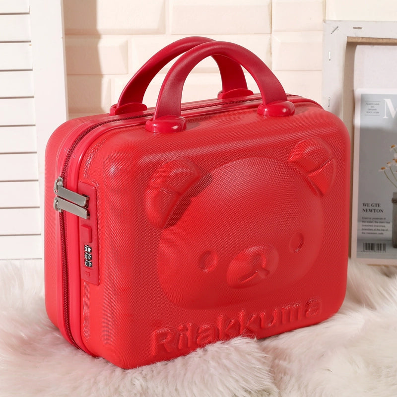 Kawaii Travel Makeup Bag – 16-Inch Cartoon Cosmetic Luggage