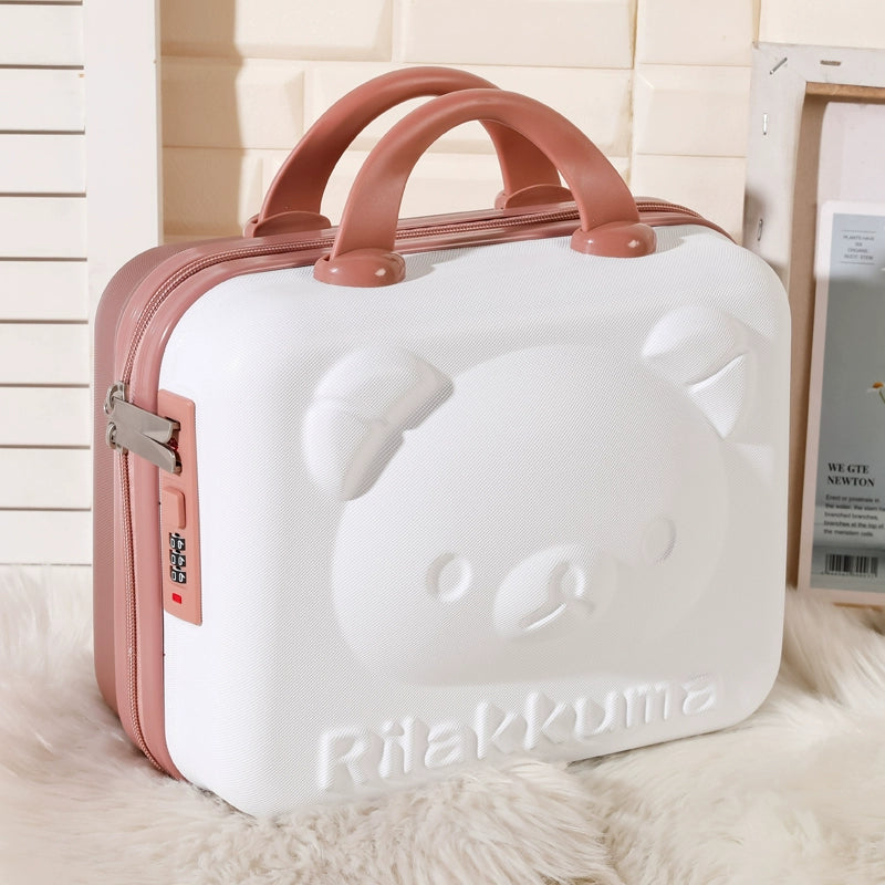 Kawaii Travel Makeup Bag – 16-Inch Cartoon Cosmetic Luggage