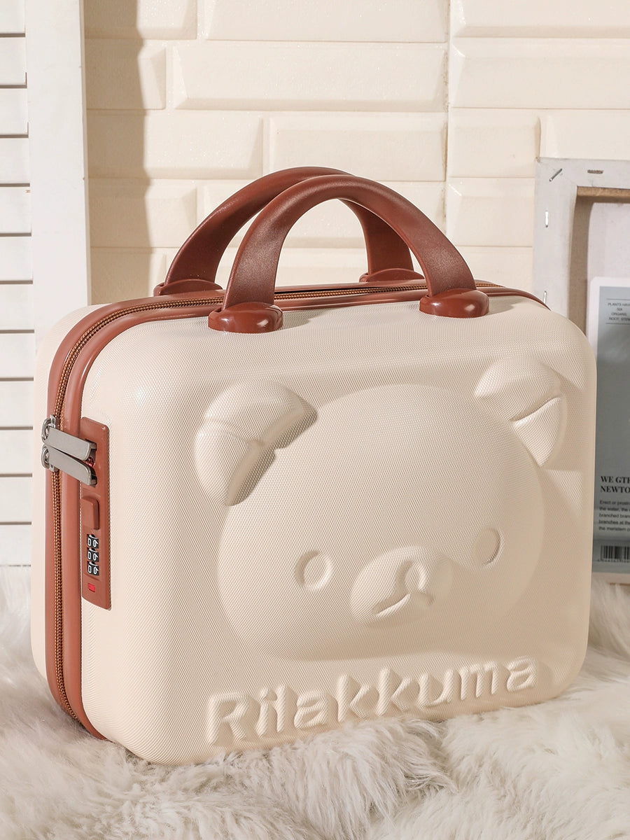 Kawaii Travel Makeup Bag – 16-Inch Cartoon Cosmetic Luggage