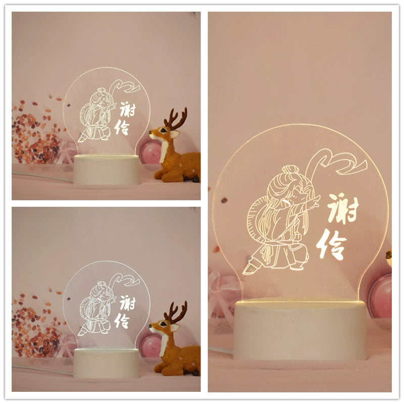 “Huacheng & Xie Lian Anime Standee – LED Night Lamp”