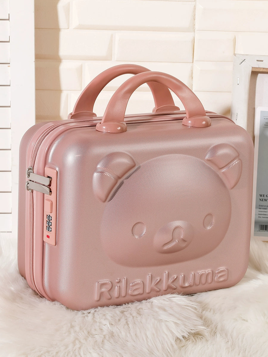 Kawaii Travel Makeup Bag – 16-Inch Cartoon Cosmetic Luggage
