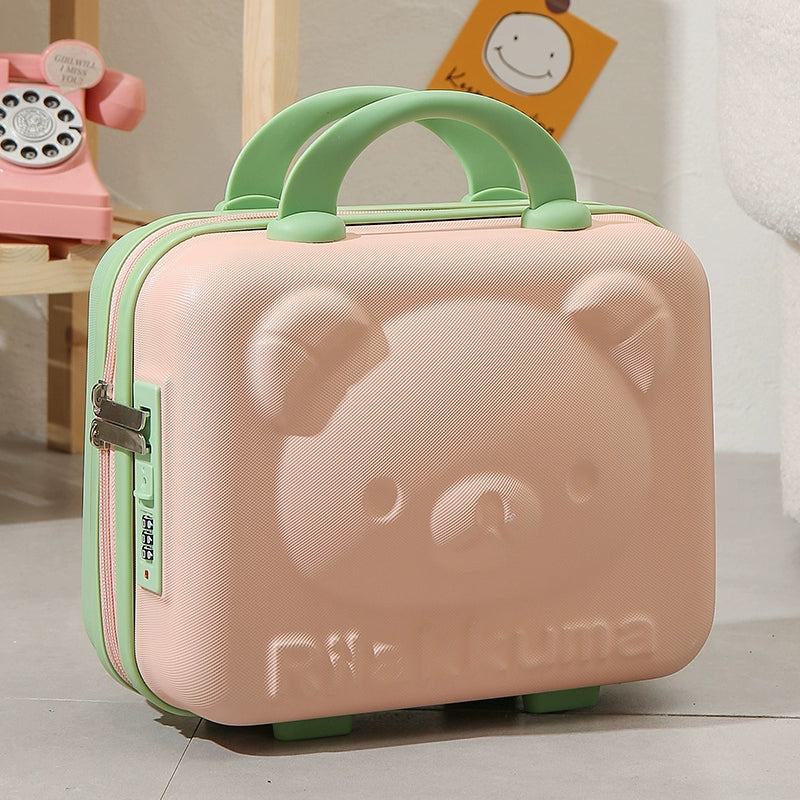 Kawaii Travel Makeup Bag – 16-Inch Cartoon Cosmetic Luggage