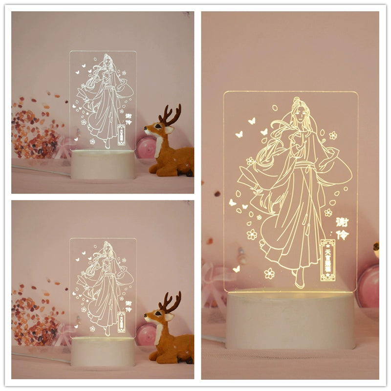 “Huacheng & Xie Lian Anime Standee – LED Night Lamp”