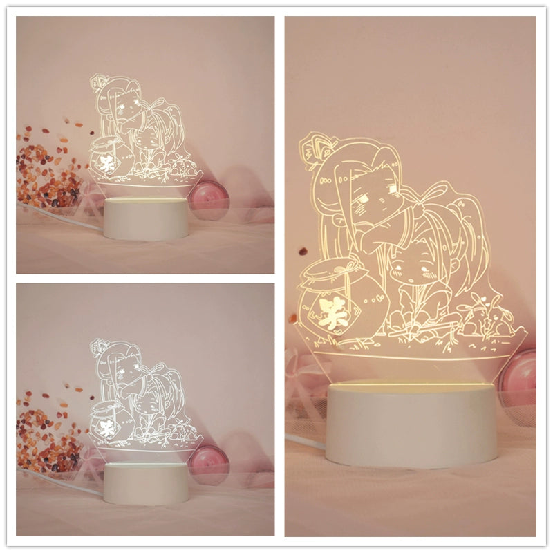 “Huacheng & Xie Lian Anime Standee – LED Night Lamp”