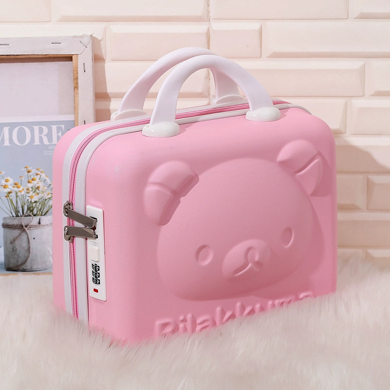 Kawaii Travel Makeup Bag – 16-Inch Cartoon Cosmetic Luggage