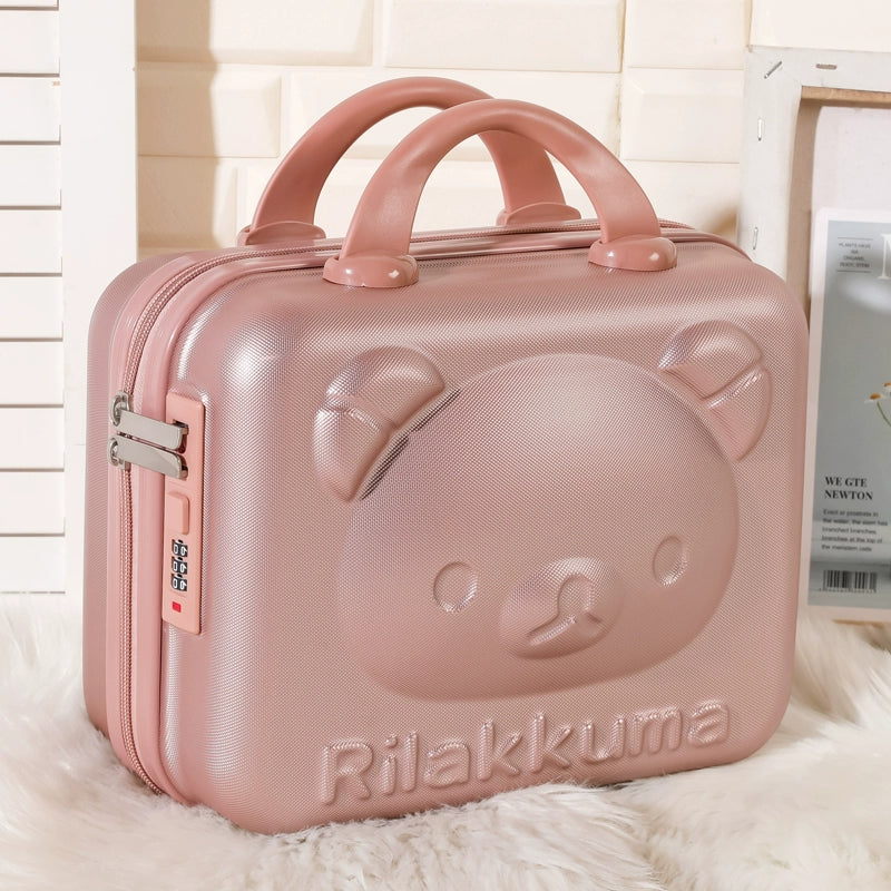 Kawaii Travel Makeup Bag – 16-Inch Cartoon Cosmetic Luggage