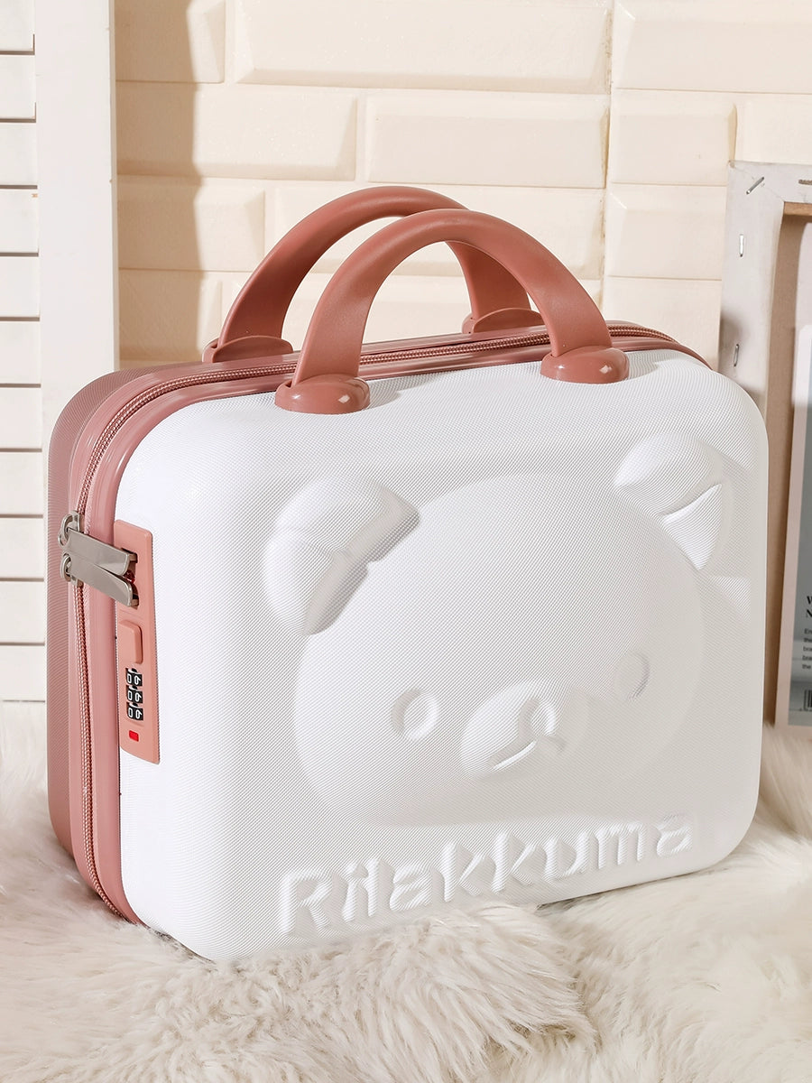 Kawaii Travel Makeup Bag – 16-Inch Cartoon Cosmetic Luggage