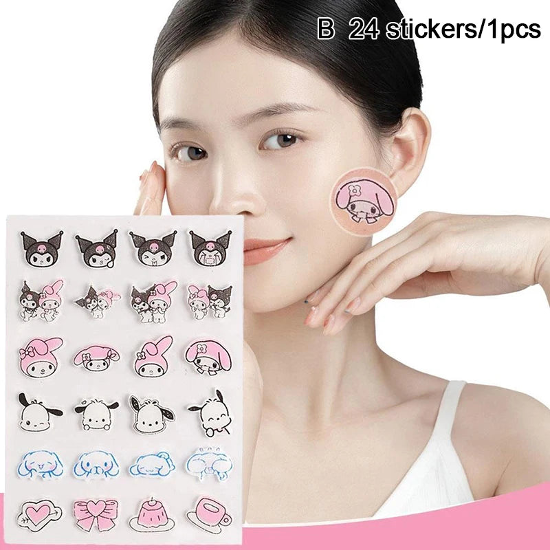 96/100pcs Cute Shaped Hydrocolloid Acne Patches - Invisible & Waterproof Spot Treatment Stickers