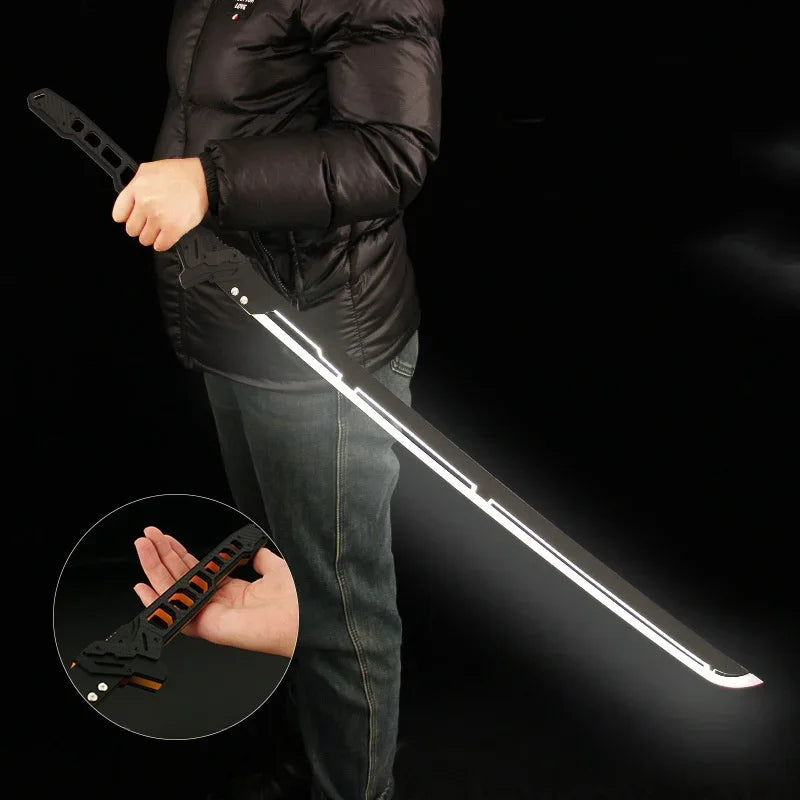 💡 Cyberpunk LED Katana – Glowing Acrylic Samurai Sword for Cosplay & Display ⚡