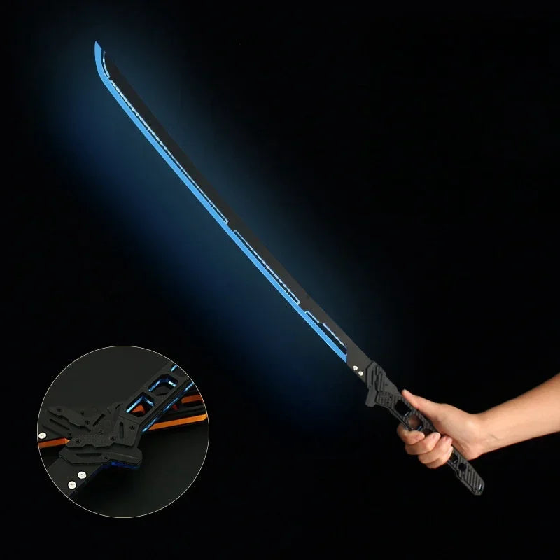 💡 Cyberpunk LED Katana – Glowing Acrylic Samurai Sword for Cosplay & Display ⚡