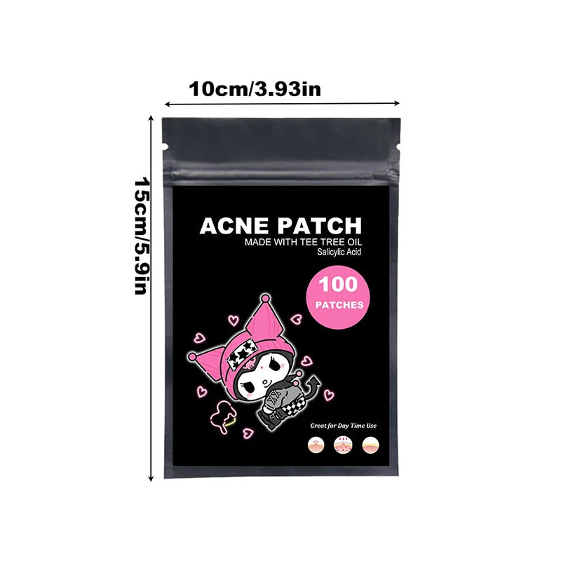 96/100pcs Cute Shaped Hydrocolloid Acne Patches - Invisible & Waterproof Spot Treatment Stickers