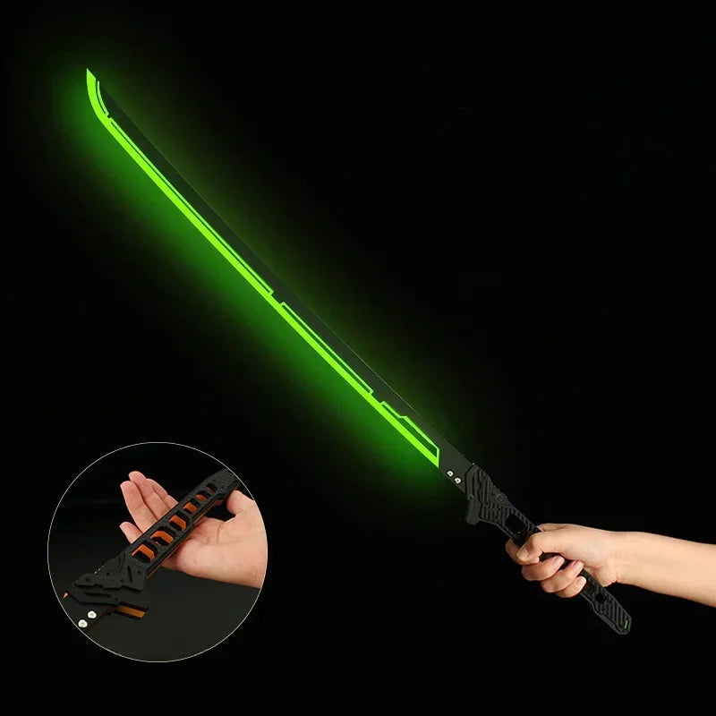 💡 Cyberpunk LED Katana – Glowing Acrylic Samurai Sword for Cosplay & Display ⚡