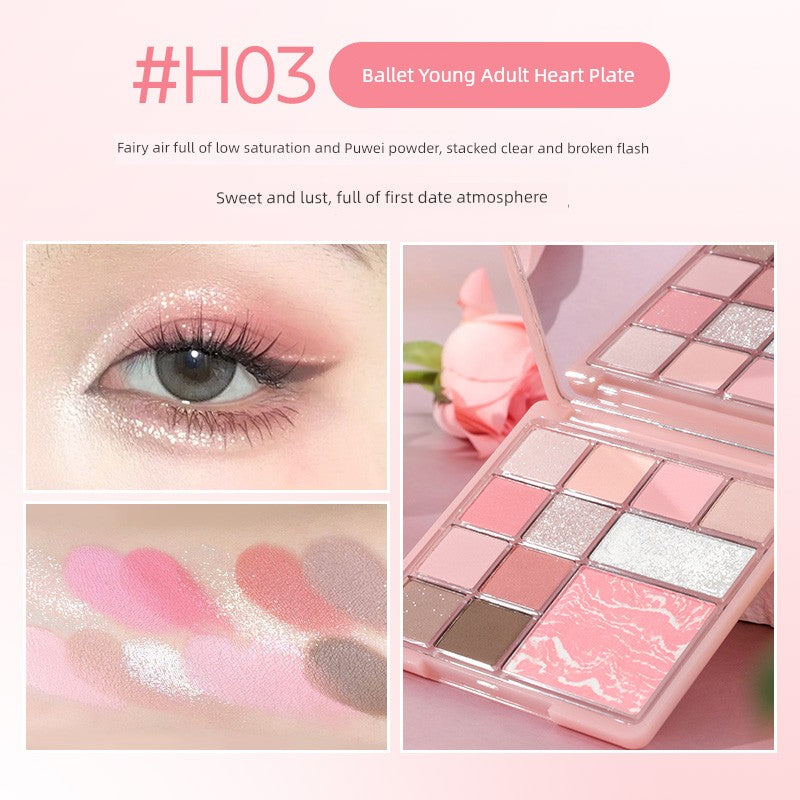 🌸 Hold Live 12-Color Soft Gradient Eyeshadow Palette – Natural & Long-Lasting