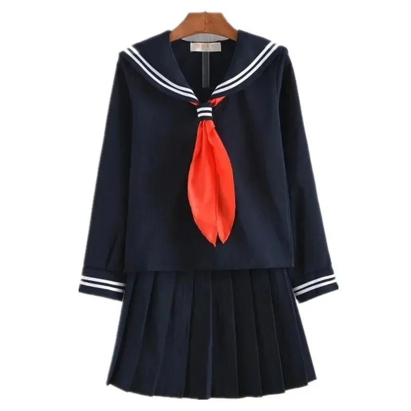 🦸 Inspired JK Anime Villain Cosplay Uniform – Schoolgirl Skirt & Sweater Set 🎃✨