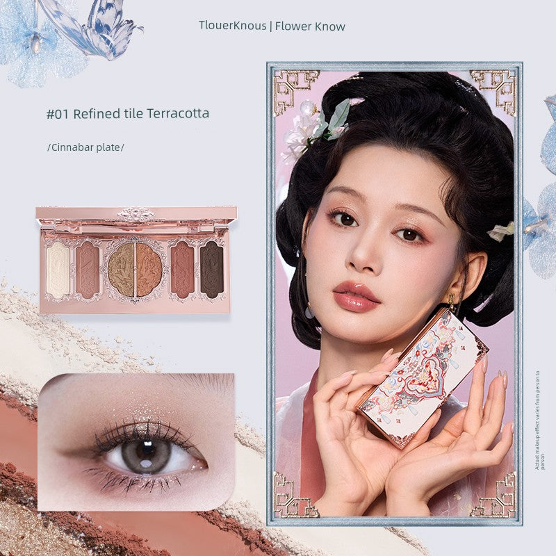 “Flower Know 8-Color Eye Shadow Palette – High-Pigment & Long-Lasting”