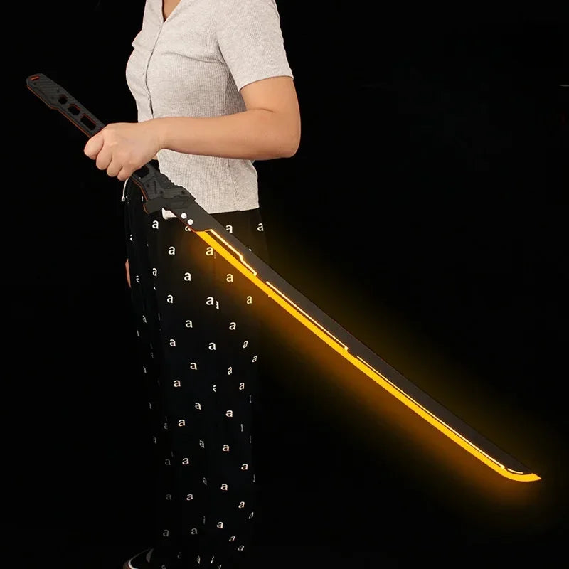 💡 Cyberpunk LED Katana – Glowing Acrylic Samurai Sword for Cosplay & Display ⚡