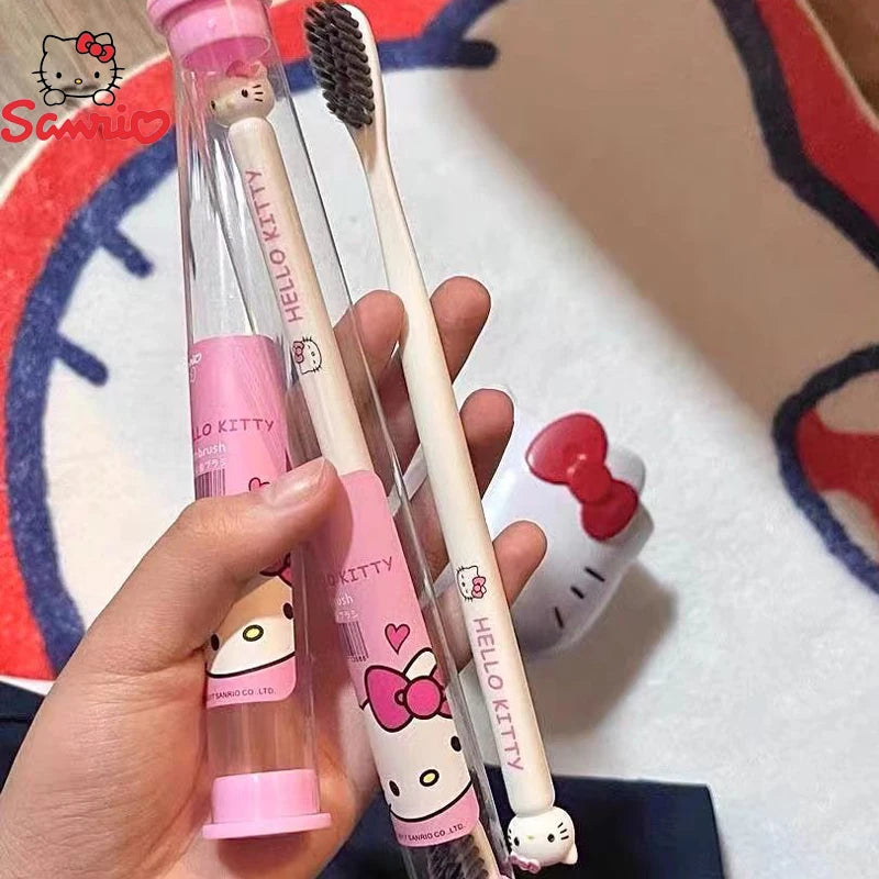 Kawaii-Themed Soft Bristle Toothbrush – Cute Character Pastel Design for Kids & Adults