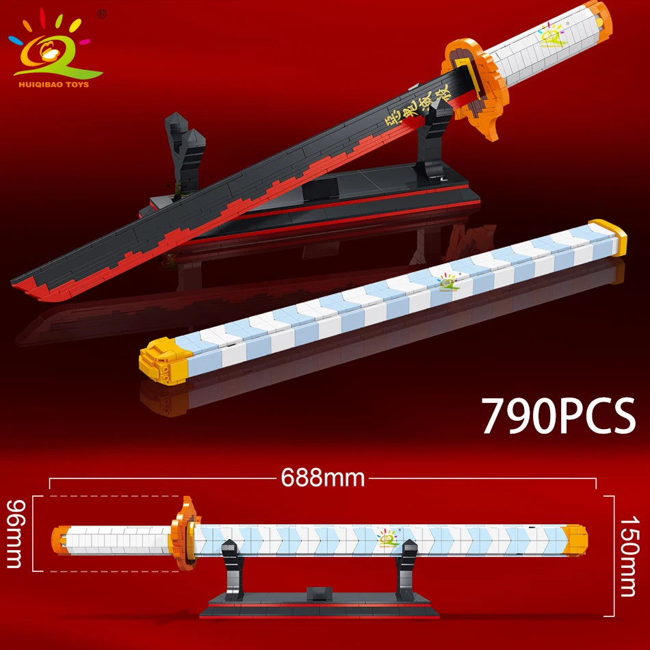 🧱 Samurai Sword Building Blocks – DIY Katana Ninja Blade Toy for Anime Fans & Collectors ⚔️