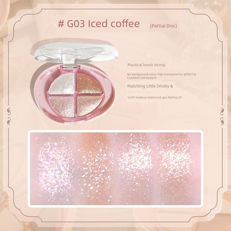 GoGo Tales 4-Color Eyeshadow Palette – Shimmer & Matte Daily Wear