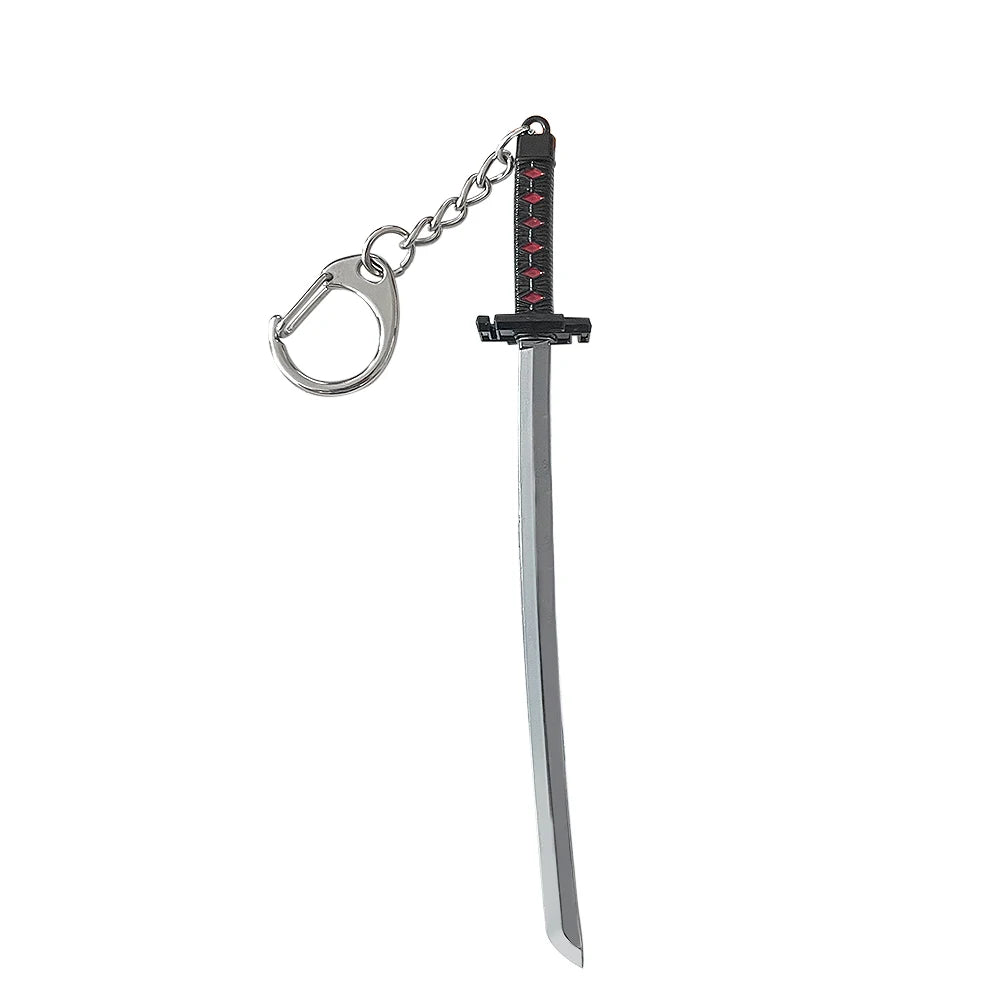 Anime-Inspired Sword Keychain – Miniature Metal Katana Pendant Keyring