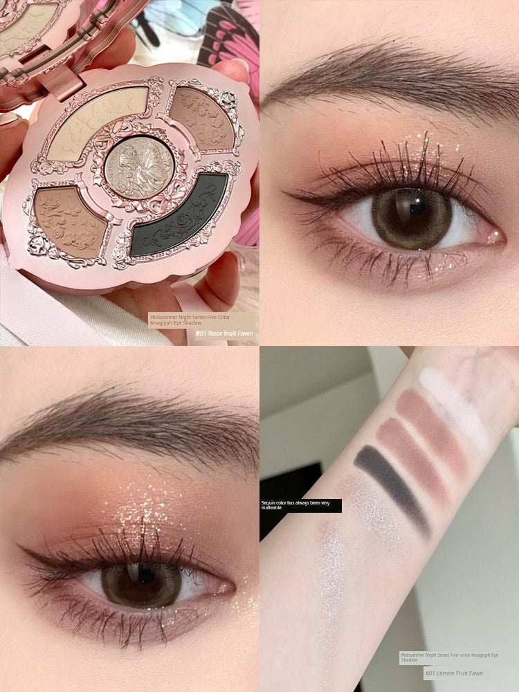 “Flower Know 8-Color Eye Shadow Palette – High-Pigment & Long-Lasting”