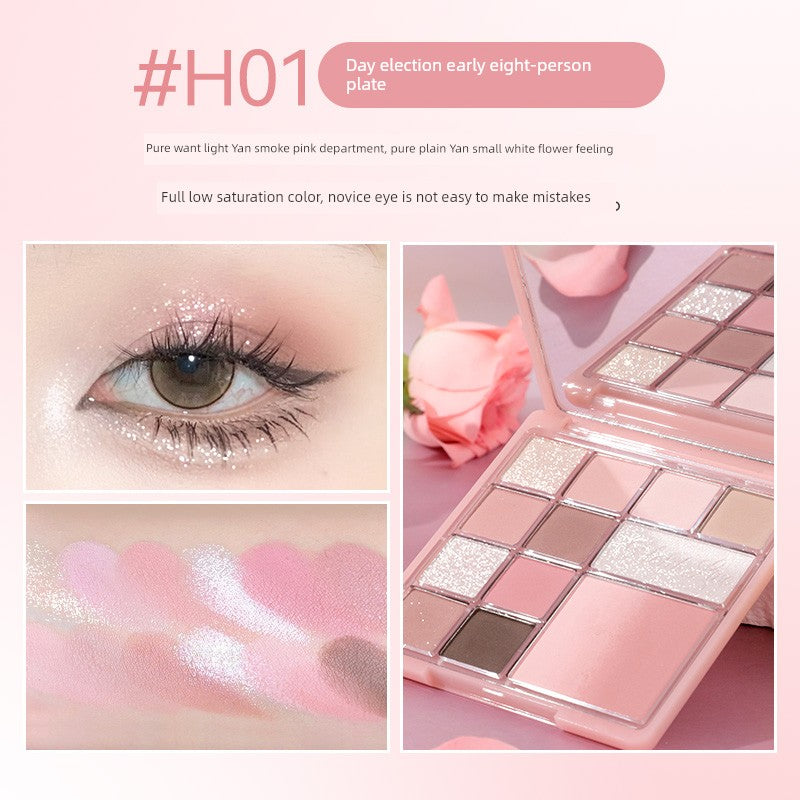 🌸 Hold Live 12-Color Soft Gradient Eyeshadow Palette – Natural & Long-Lasting