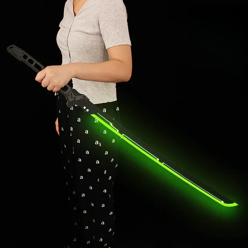 💡 Cyberpunk LED Katana – Glowing Acrylic Samurai Sword for Cosplay & Display ⚡