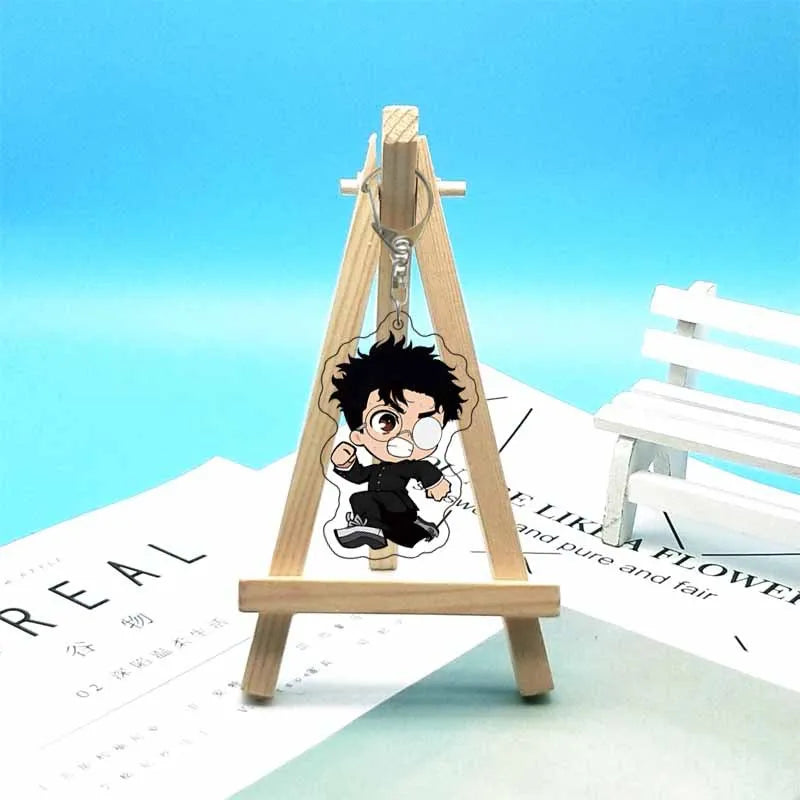 Anime Dan Da Dan Acrylic Keychain Pendant Cartoon Keyring Decor Gift 6cm