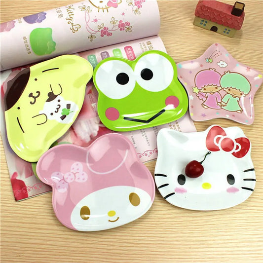 "Kawaii Character Dinner Plates – Cute & Durable Cartoon Tableware!"